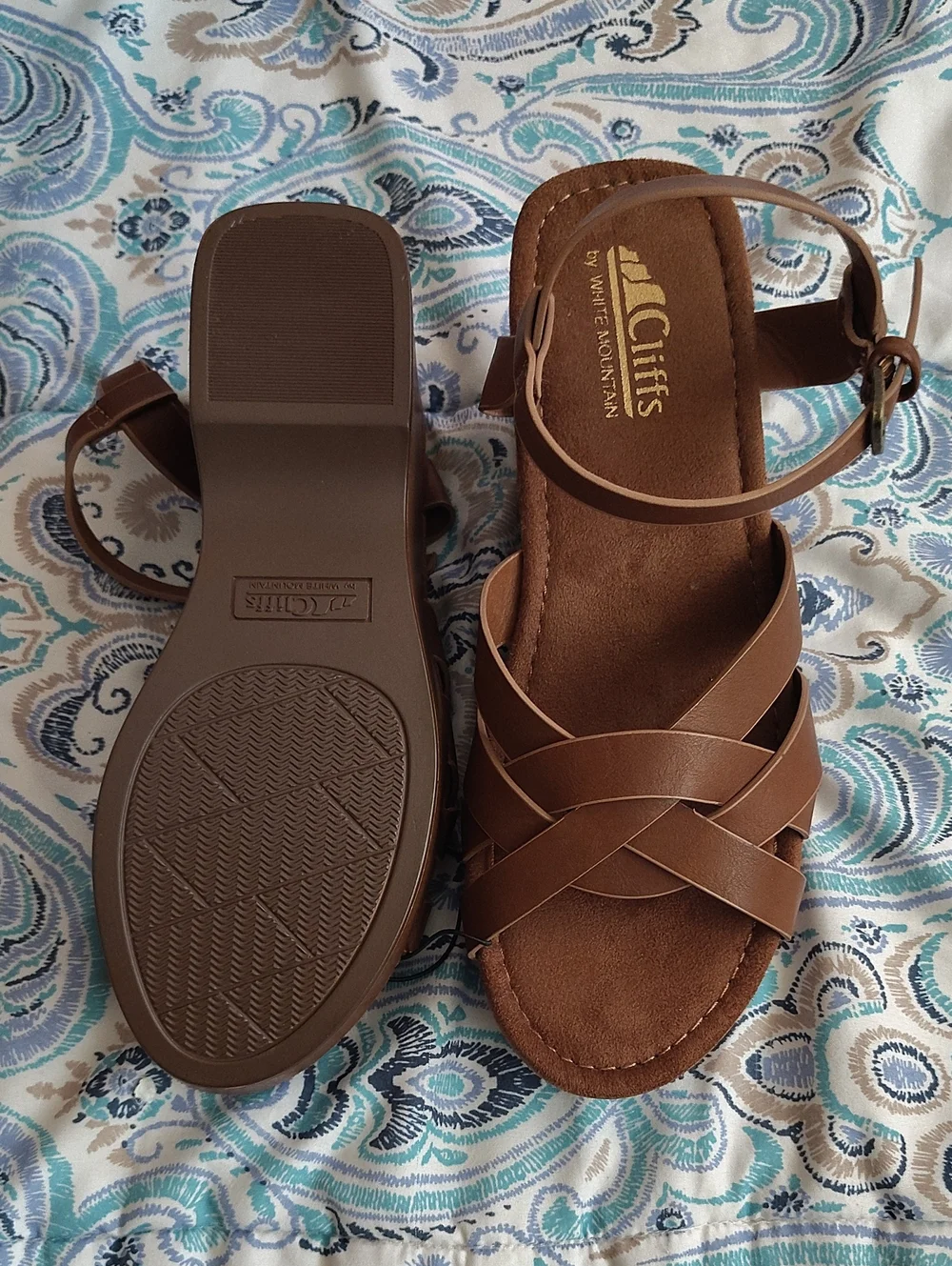 Cliffs by White Mountain Brown Zest Strappy 3.5